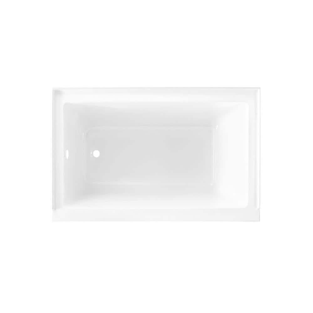 Swiss Madison Voltaire 48 in x 32 in Acrylic Rectangular Dropin LeftHand Drain Bathtub in Glossy White