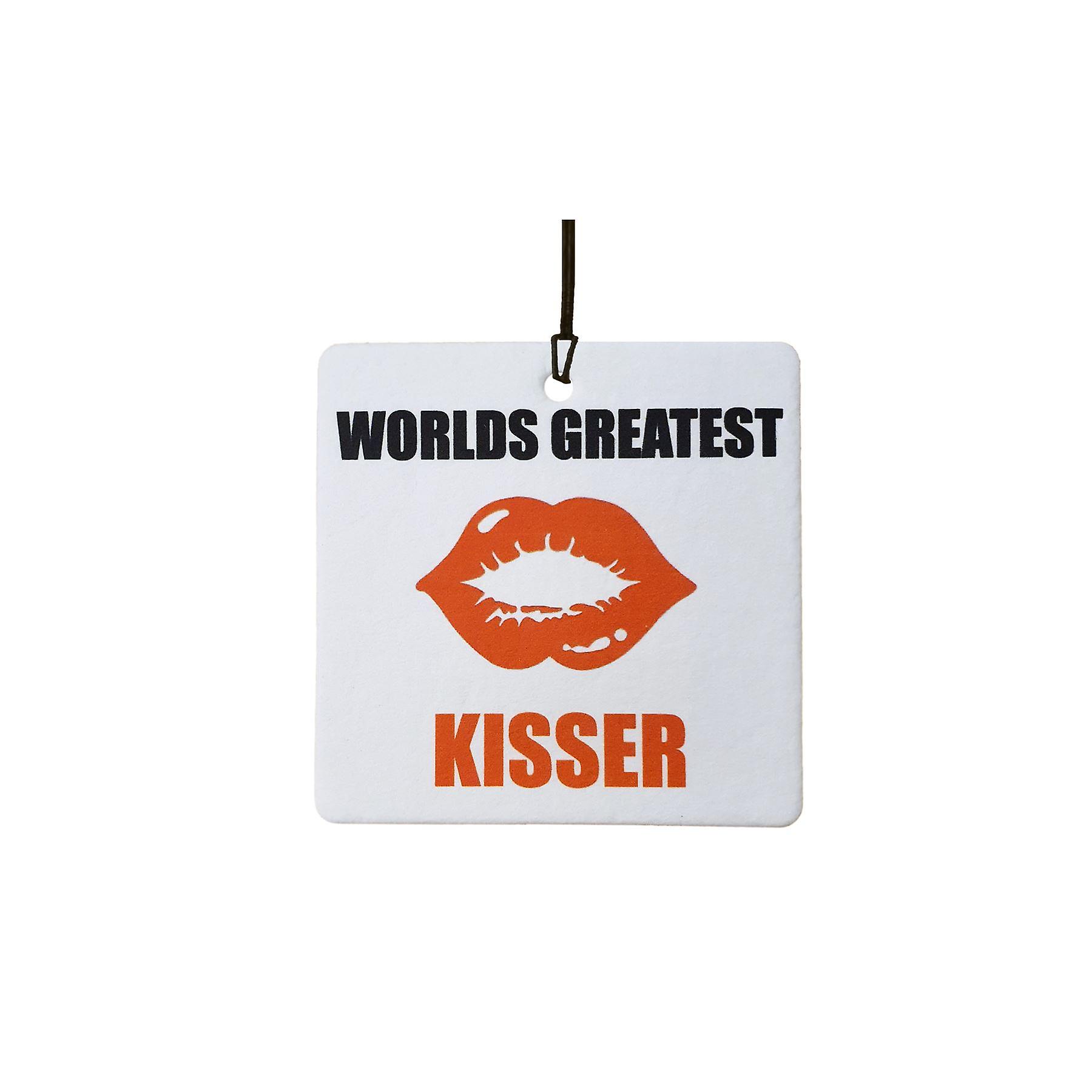 Worlds Greatest Kisser Car Air Freshener