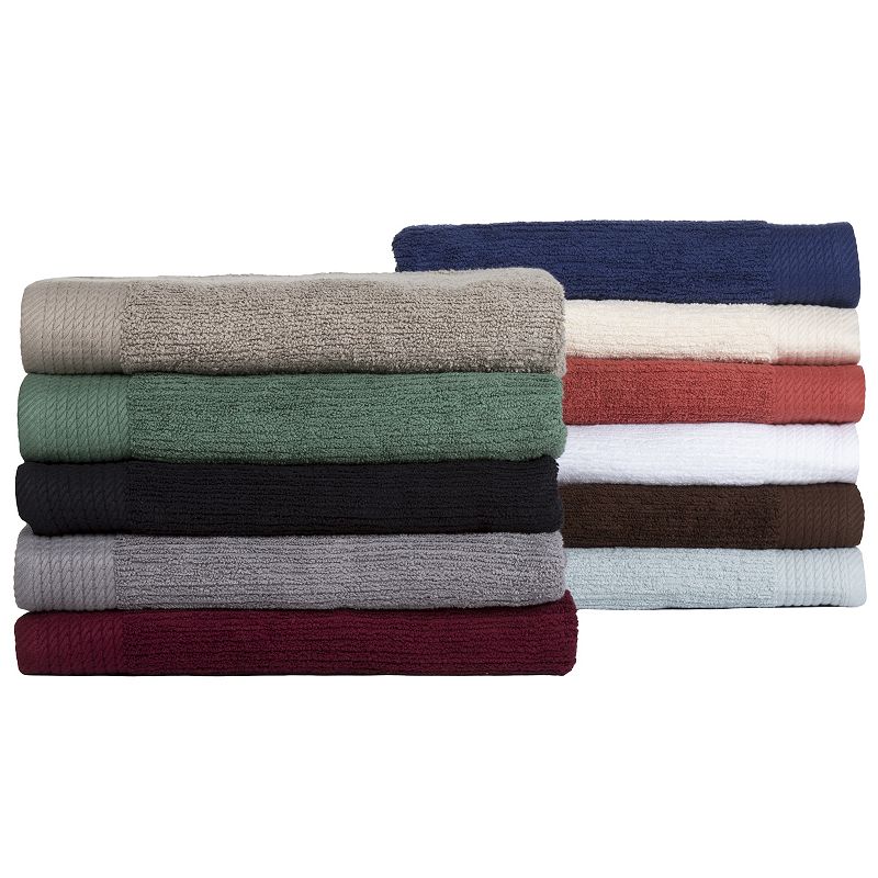 Portsmouth Home Ribbed Cotton 10-piece Bath Towel Set