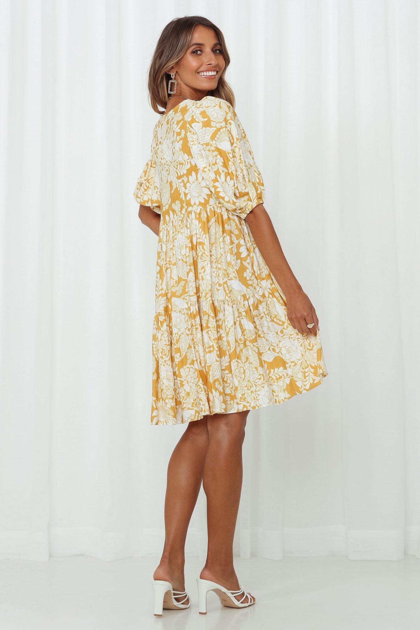 Heart Of Byron Dress Yellow