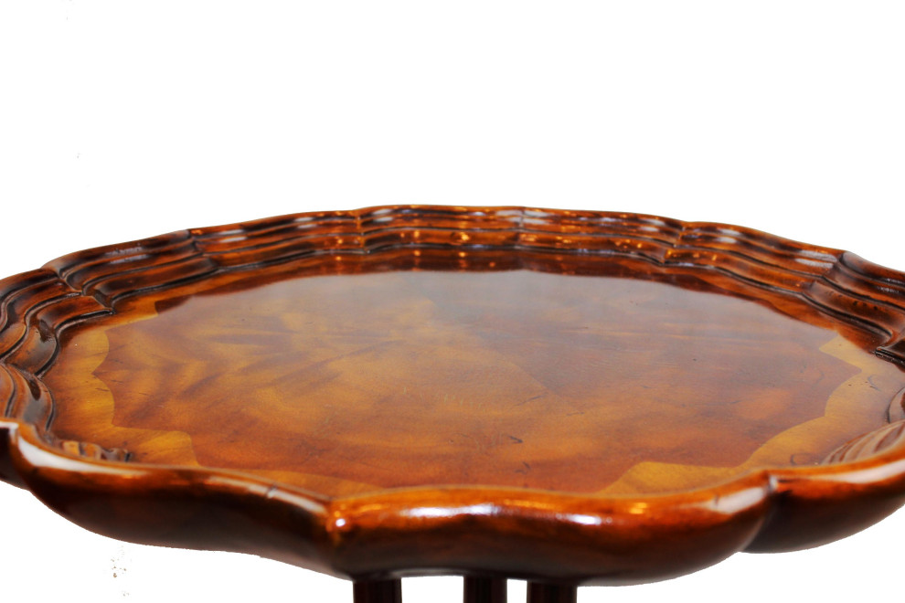 Georgian Mahogany Tripod Occasional Table   Traditional   Side Tables And End Tables   by Pasargad DC  Houzz