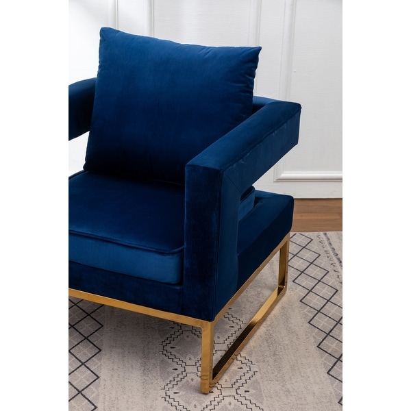 Roundhill Furniture Lenola Contemporary Upholstered Accent Armchair