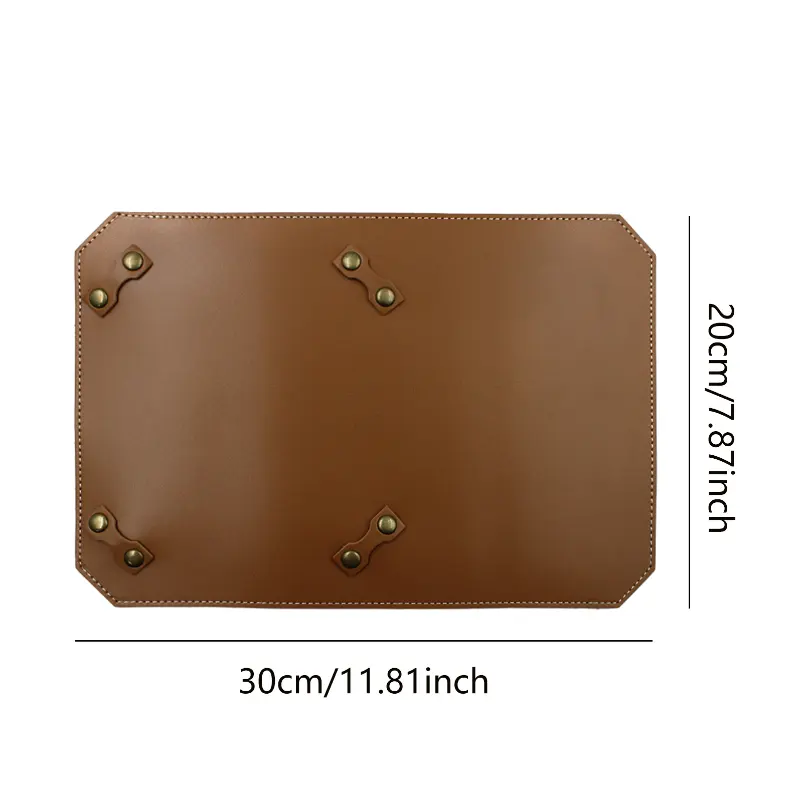 Outdoor Camping Vegetable Tanned Leather For SOTO ST310 Stove Handmade Pedestal Pad With 4 Protection Fixed Pads Cover Leather