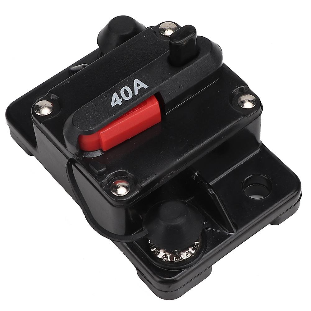 12v 30a/40a/60a Car Stereo Audio Resettable Inline Circuit Breaker Self Recovery Fuse (40a)