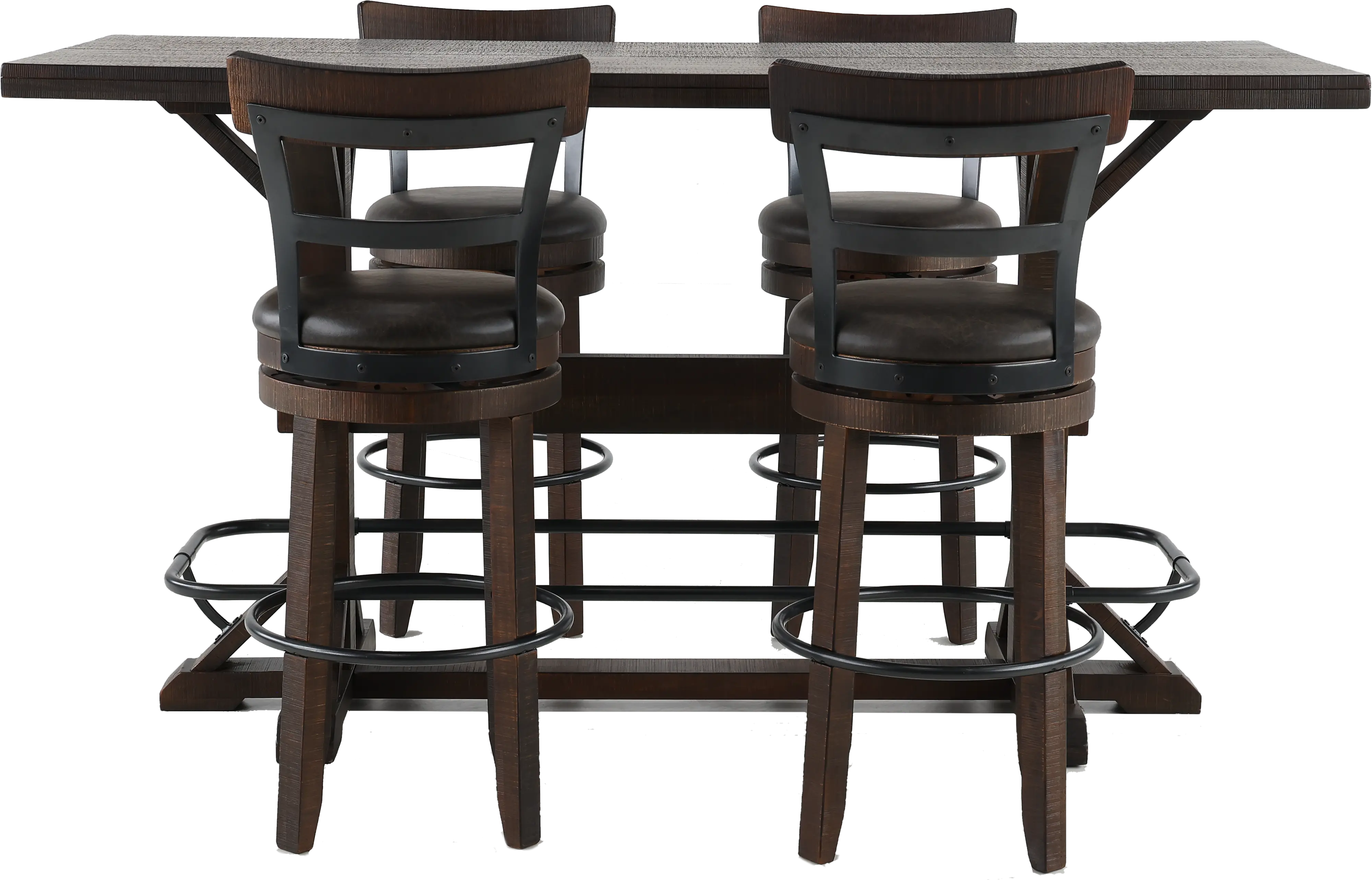 Homestead Dark Brown 5 Piece Pub Set