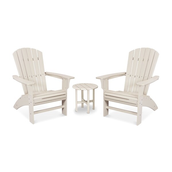 Trex Outdoor Furniture Yacht Club 3Piece Curveback Adirondack Set