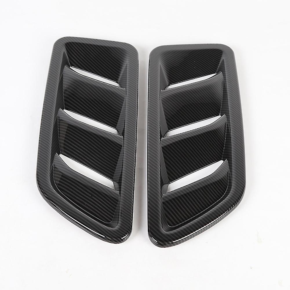 Car Engine Hood Outlet Vent Decoration Cover Sticker For Wrangler Jl 2018 2019 2020 2021，abs Carbon