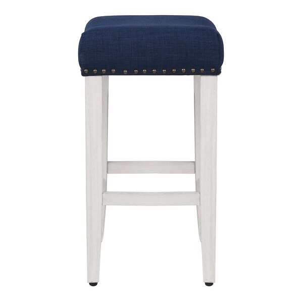 Dover 24-inch Saddle Counter Stool (Set of 2)