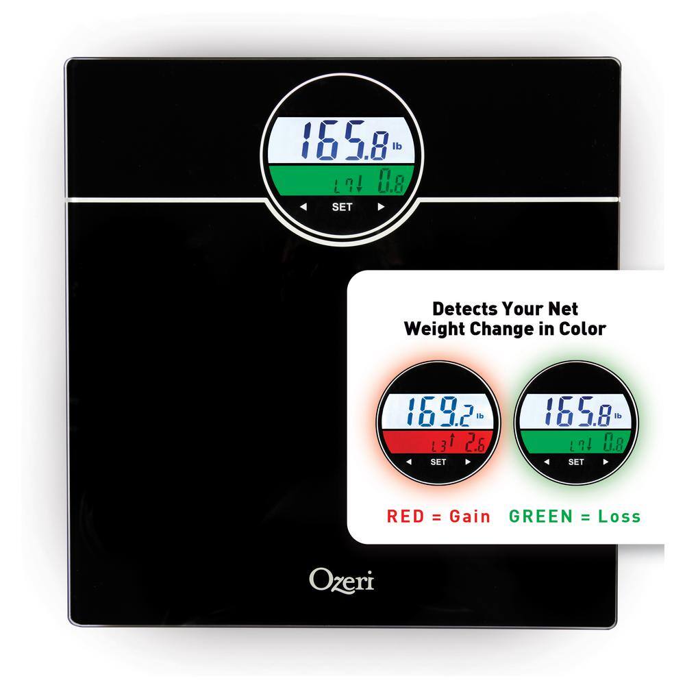 Ozeri WeightMaster 400 lbs. Digital Bath Scale with BMI and Weight Change Detection ZB21