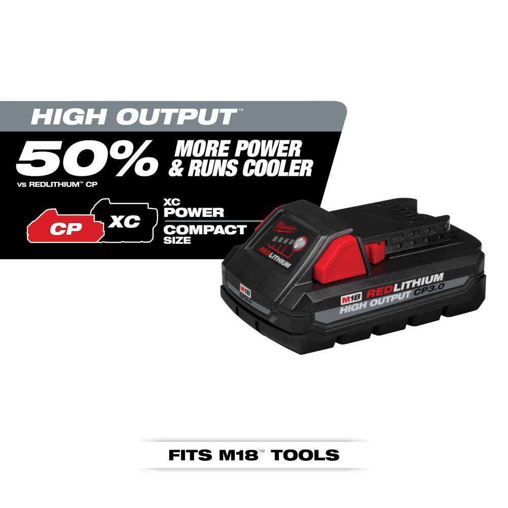 MW M18 FUEL 18V Lithium-Ion Brushless Cordless Combo Kit (7-Tool) w2 pack of 3.0ah Batteries 3697-27-48-11-1837