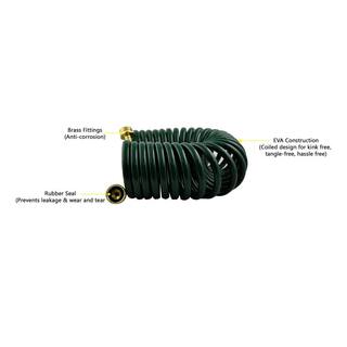 Instapark 34 in. x 25 ft. Heavy Duty Recoil Garden Hose GHN-06-25