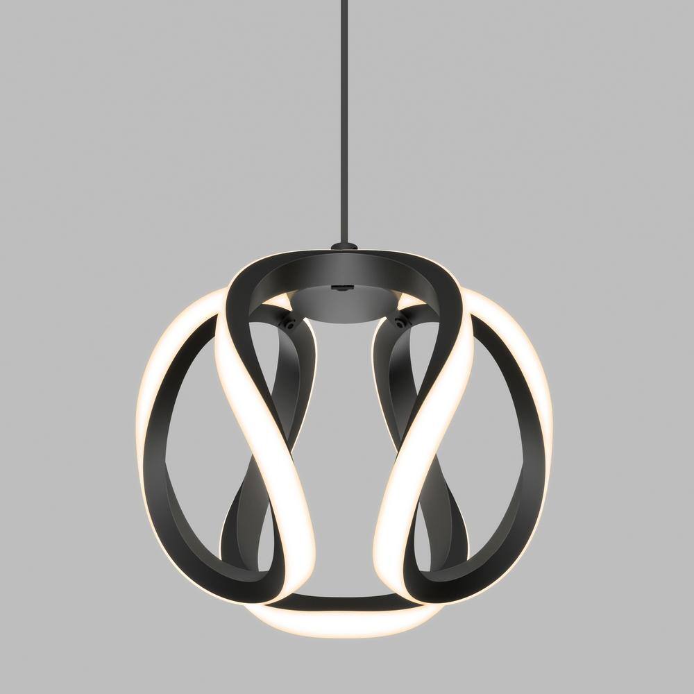 Artika Vivaldi 16-Watt Integrated LED Black 3 CCT Modern Hanging Mini Pendant Light for Kitchen Island and Living Room PDT1-VIC-HD2BL