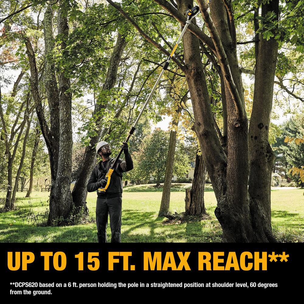 DW 20V MAX* Lithium-Ion Cordless Pole Saw and Pole Hedge Trimmer Combo Kit DCKO86M1 from DW