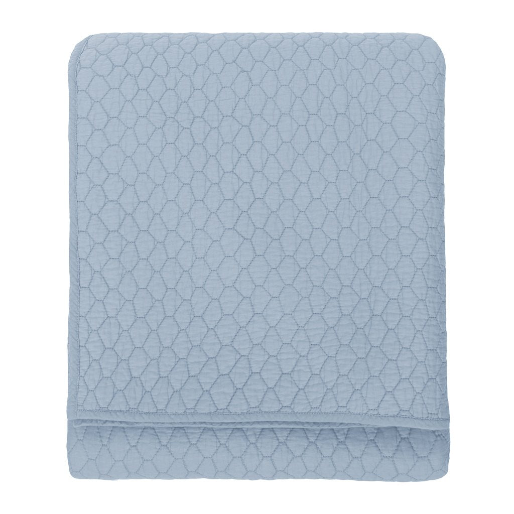 French Blue Cloud Quilt