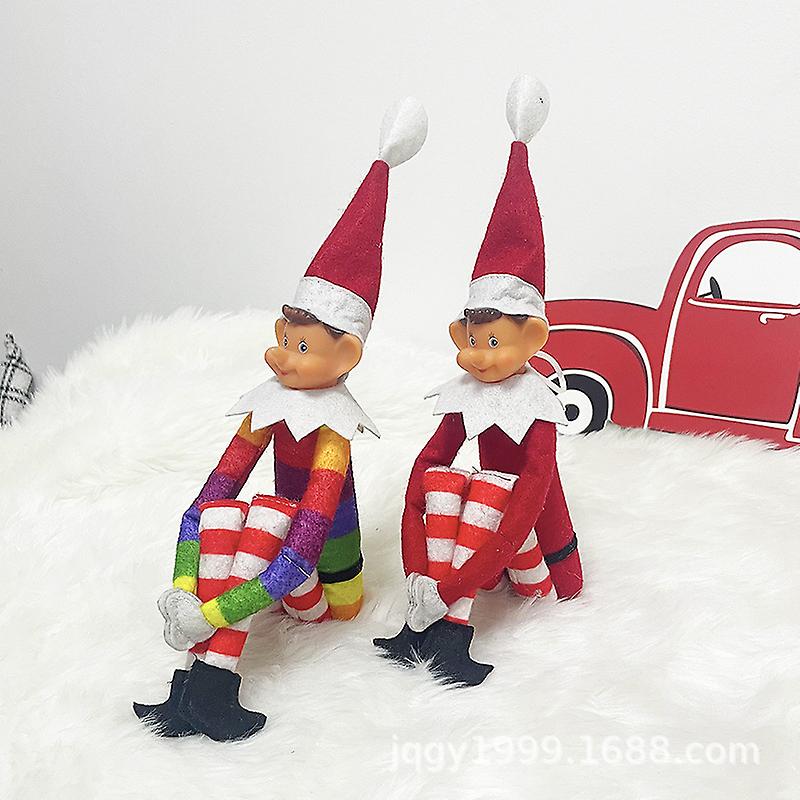 Born Pretty 40 Cm Colorful Red Christmas Elf Doll