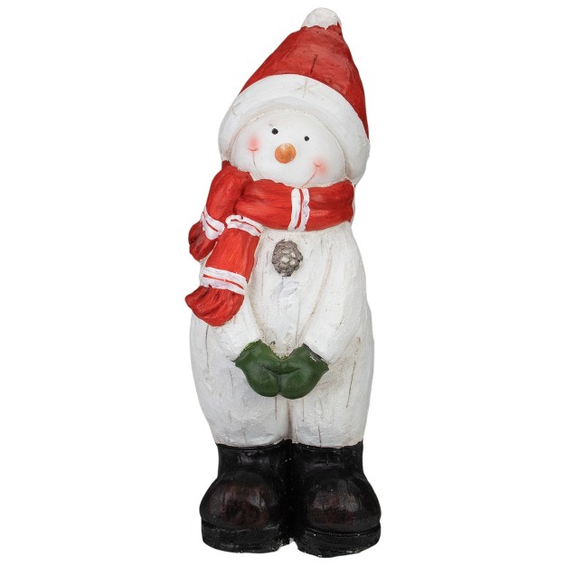 White And Red Snowman Christmas Tabletop Decoration