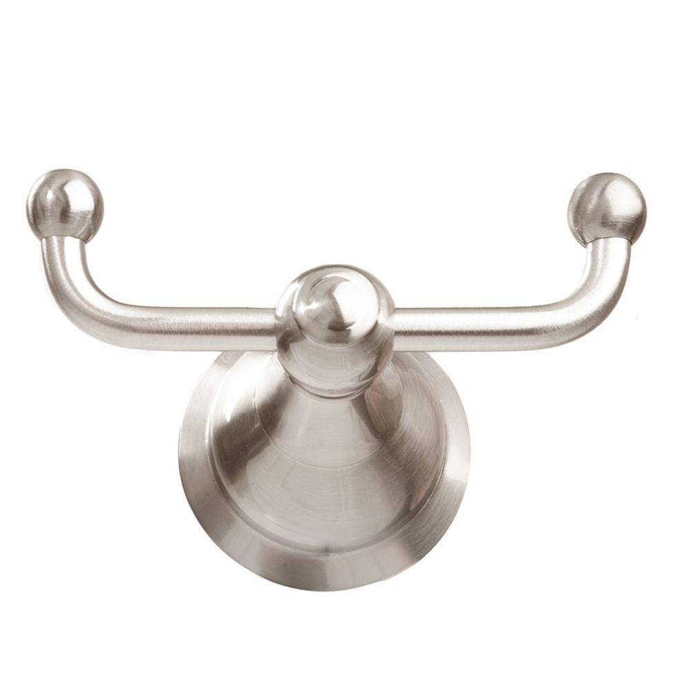 ARISTA Fremont Collection Double Robe Hook in Satin Nickel 1502-RHK-SN