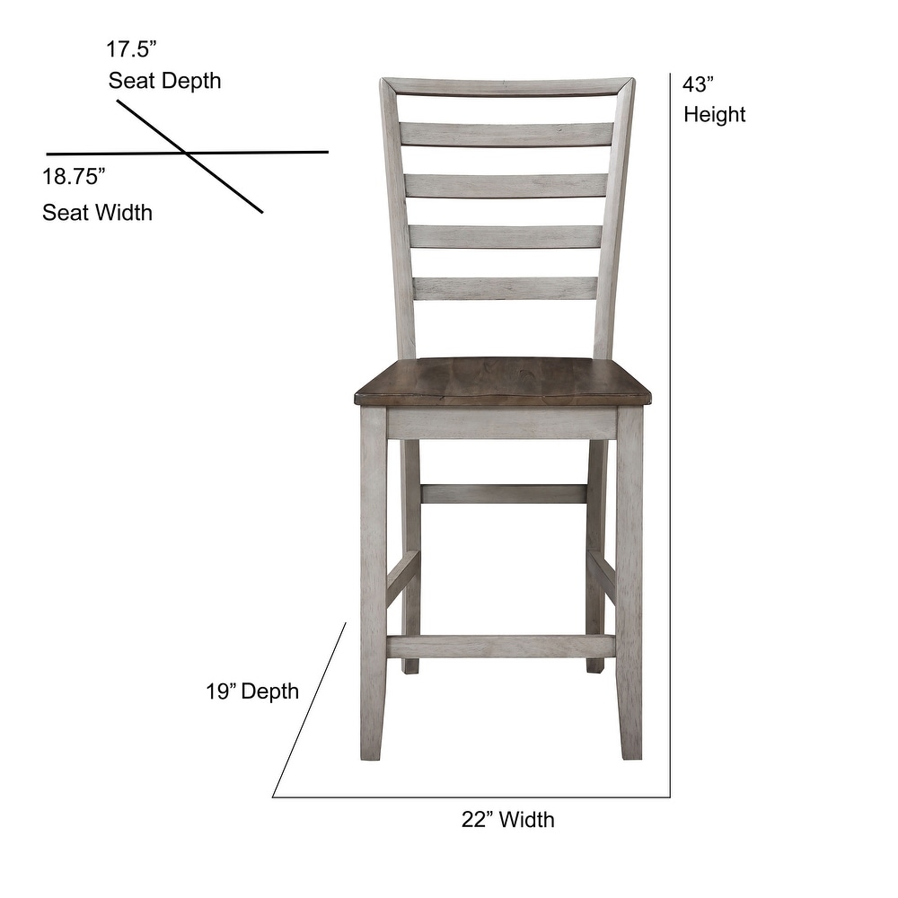 The Gray Barn Aldrich Two tone 8 piece Counter Dining Set with Server