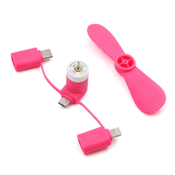 Blank 3 in 1 High Grade USB Micro Phone Fan  Porta...