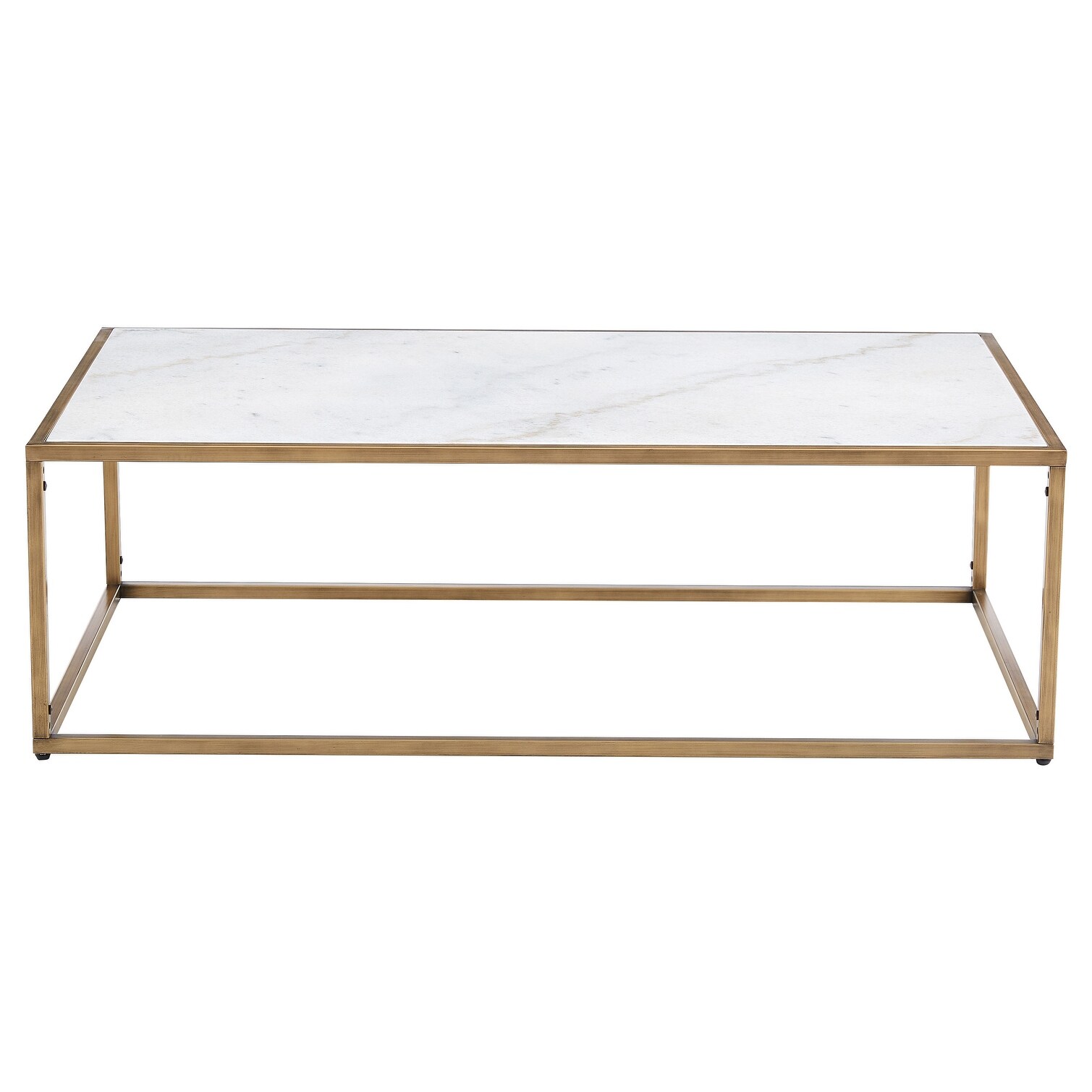 SAFAVIEH Couture Brynna Rectangle Marble Coffee Table - 48 IN W x 28 IN D x 15 IN H