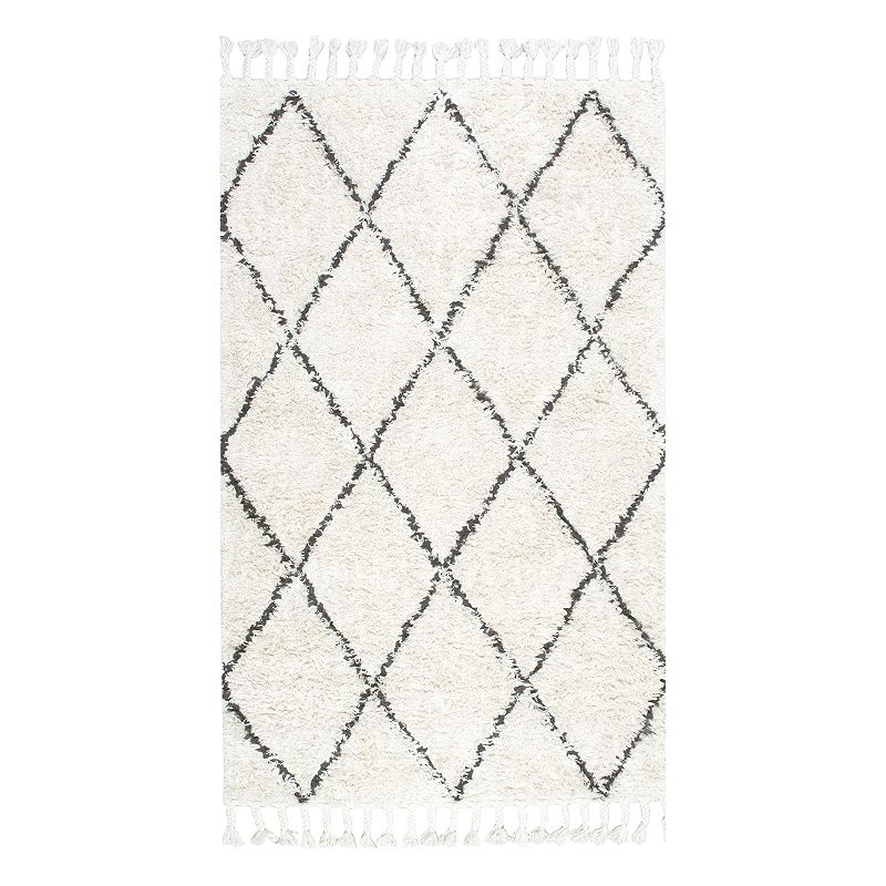 nuLOOM Fez Lattice Shag Wool Rug