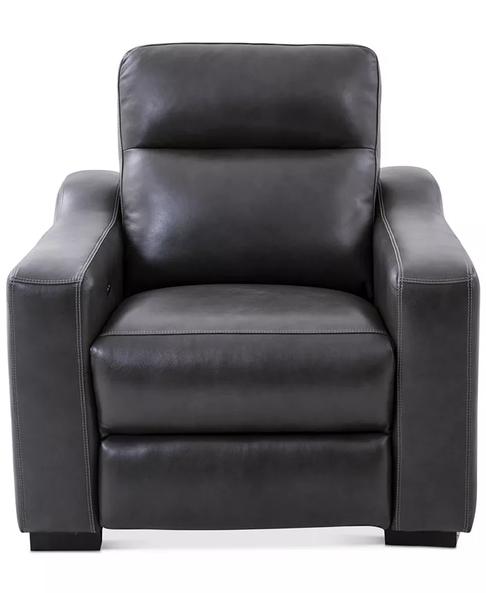 Furniture Gabrine Leather Power Recliner