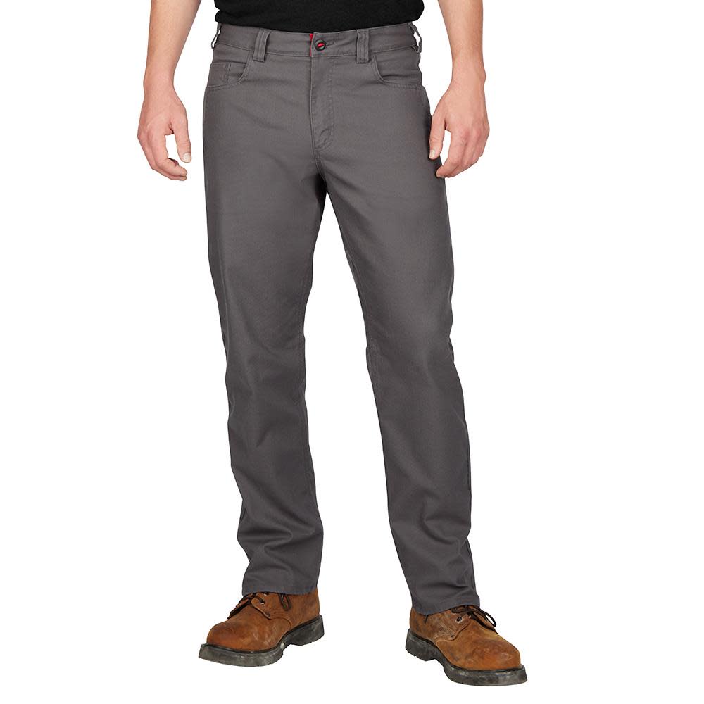 Milwaukee Work Pants Flex Heavy Duty Gray 32x 34 ;