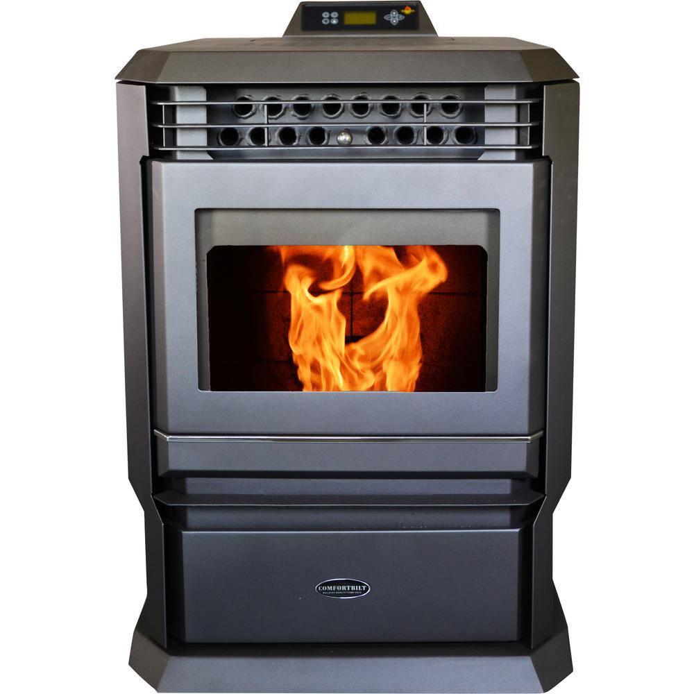 ComfortBilt HP61-BLACK Pellet Stove 3000 sq. ft. EPA Certified with Programmable Thermostat HP61-Black