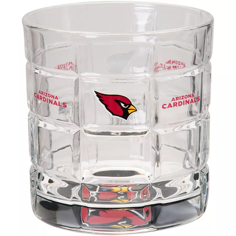 Arizona Cardinals 10oz. Bottoms Up Squared Rocks Glass