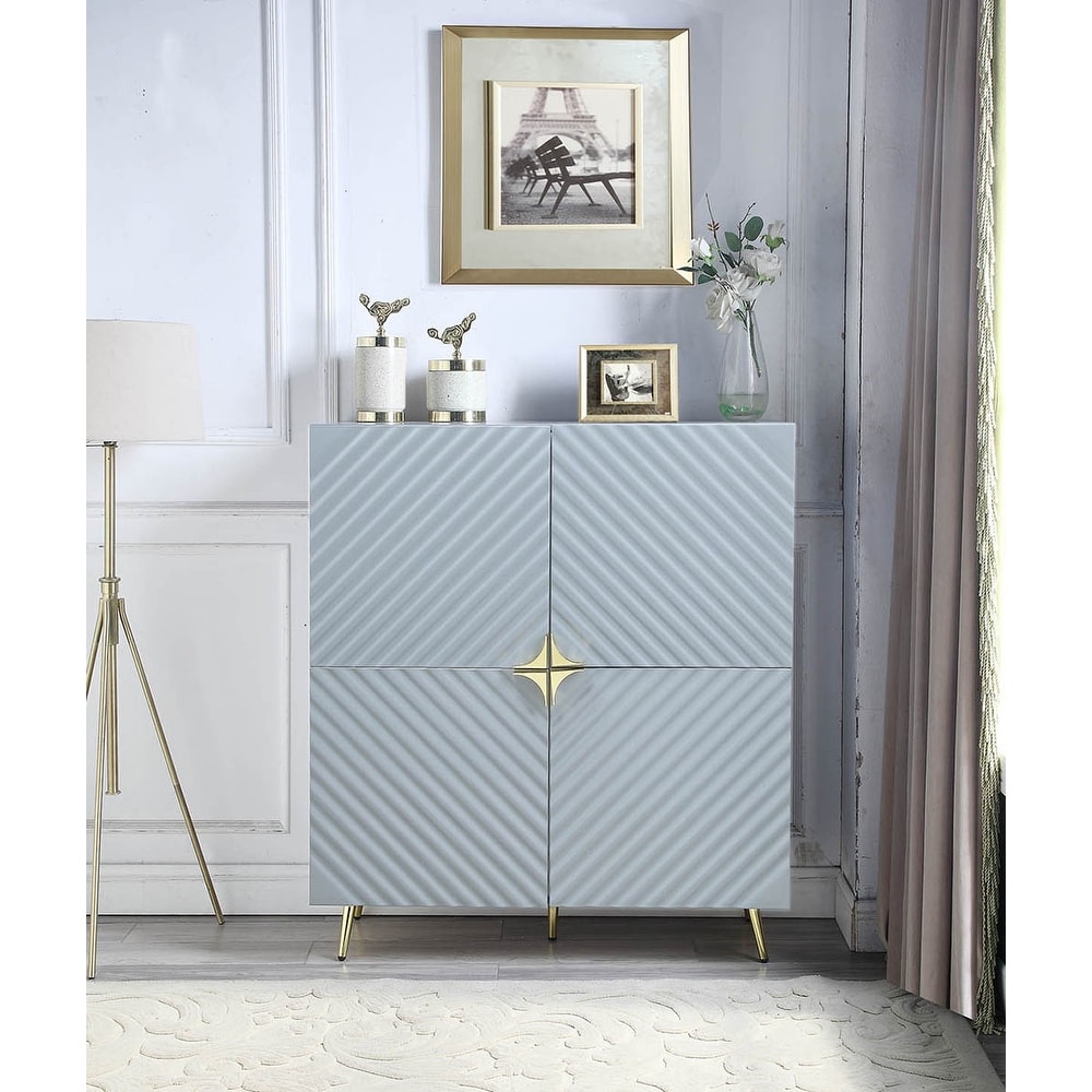 Kylie Accent Cabinet with Metal Leg