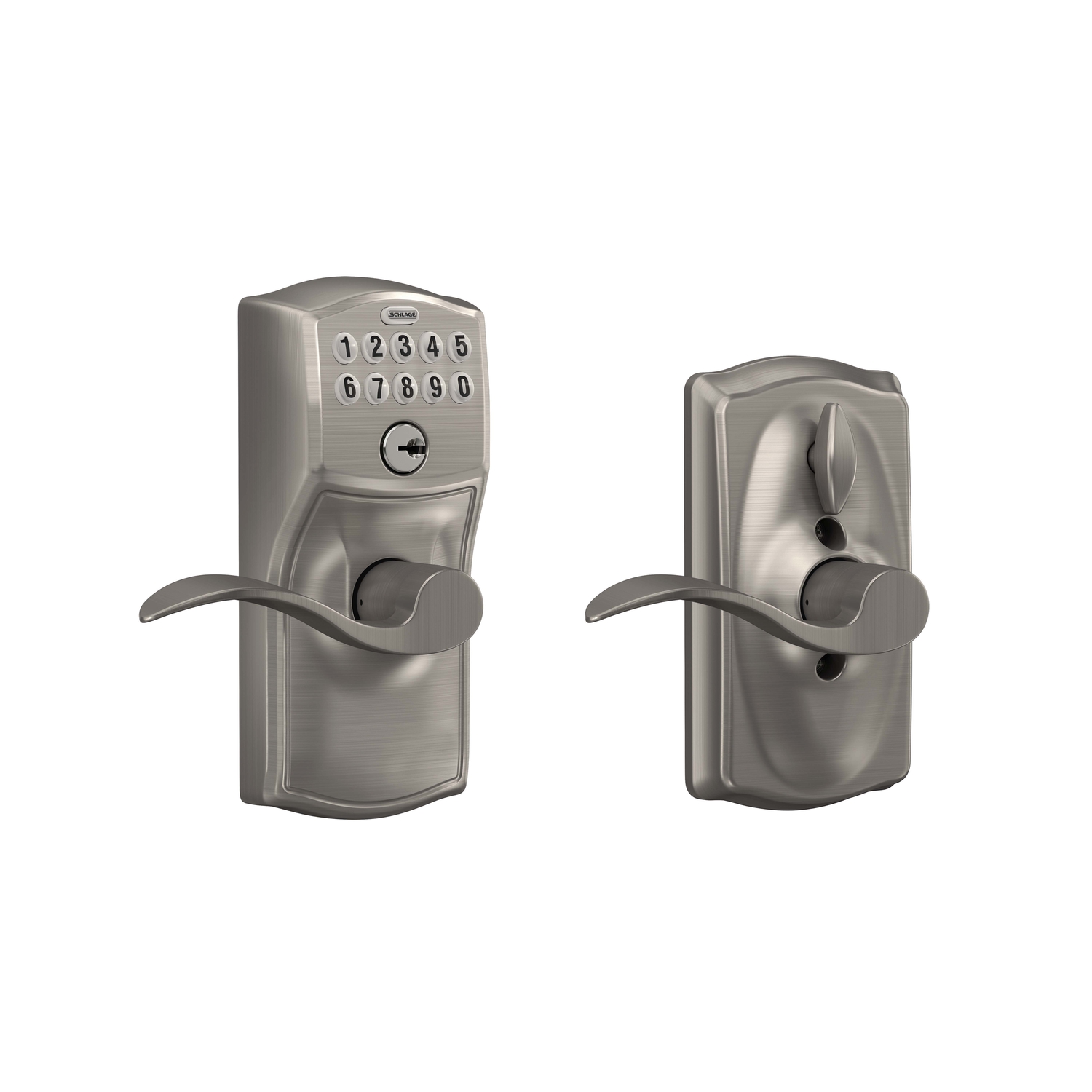 Schlage Satin Nickel Steel Electronic Keypad Entry Lock