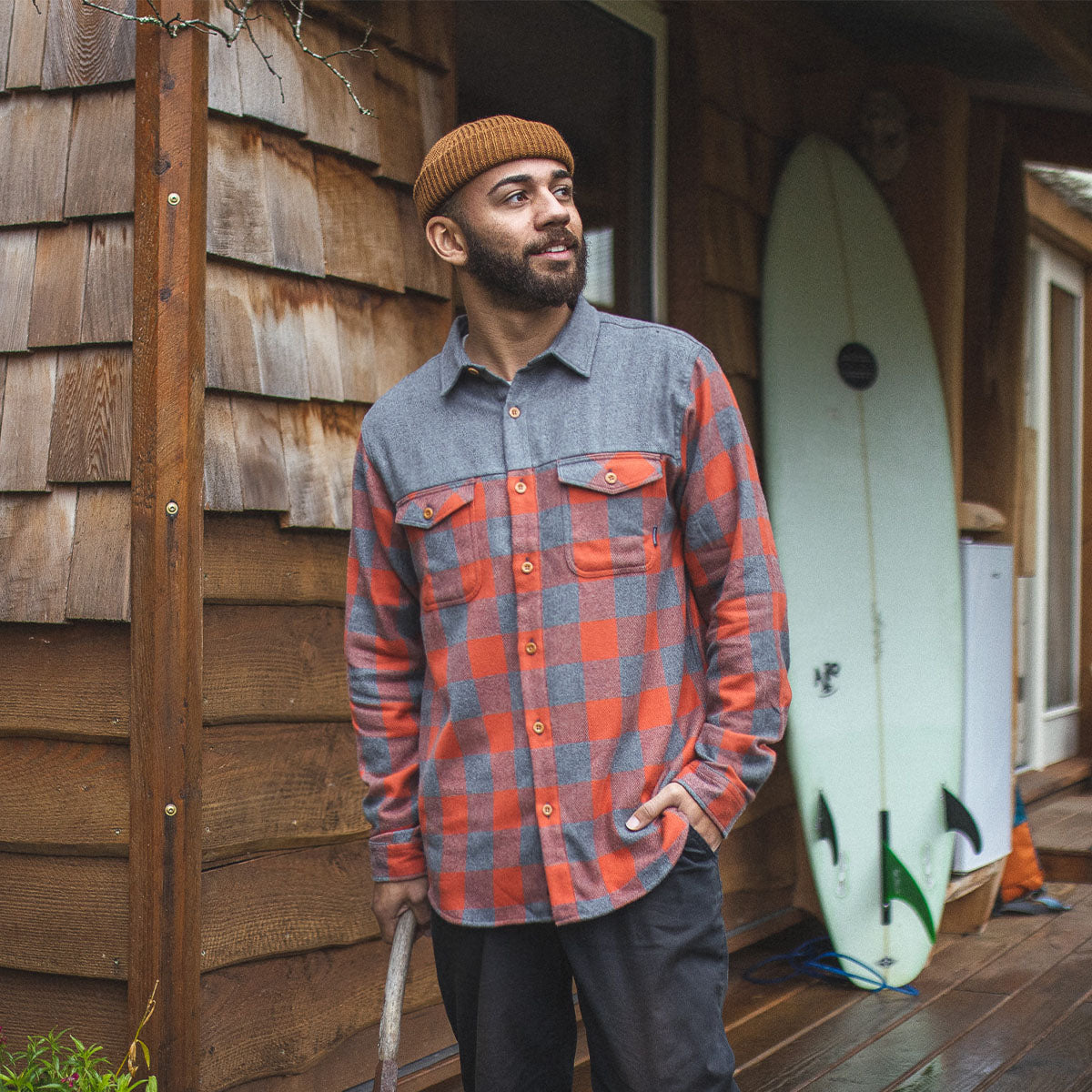 Bozeman Shirt - Buffalo Check Orange