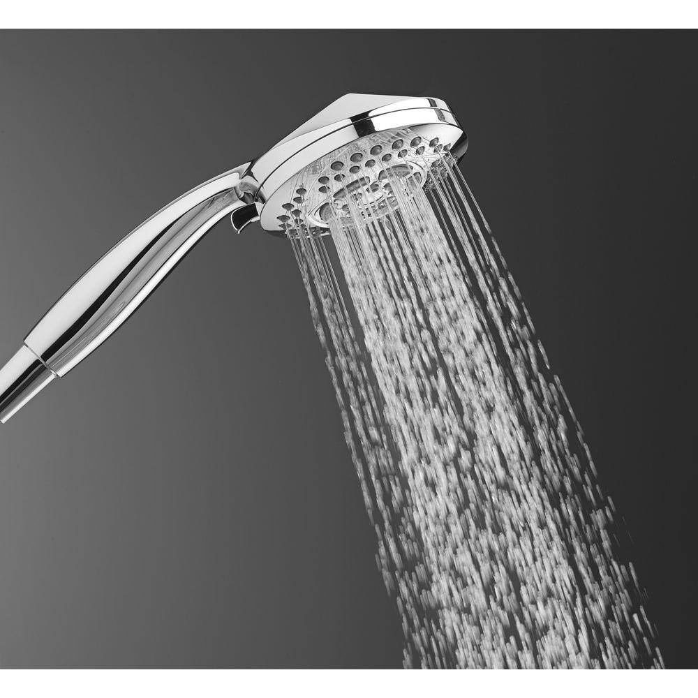 American Standard Hydrofocus 6-Spray 4.5 in. Single Wall Mount Handheld Rain Shower Head in Polished Chrome 1660207.002