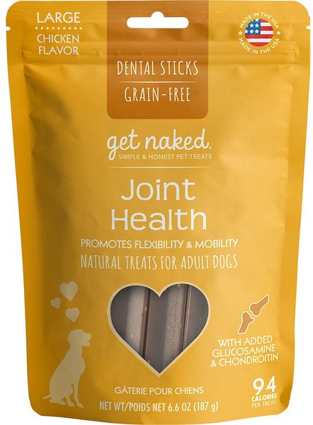 Get Naked Joint Health Grain-Free Dental Stick Dog Treats