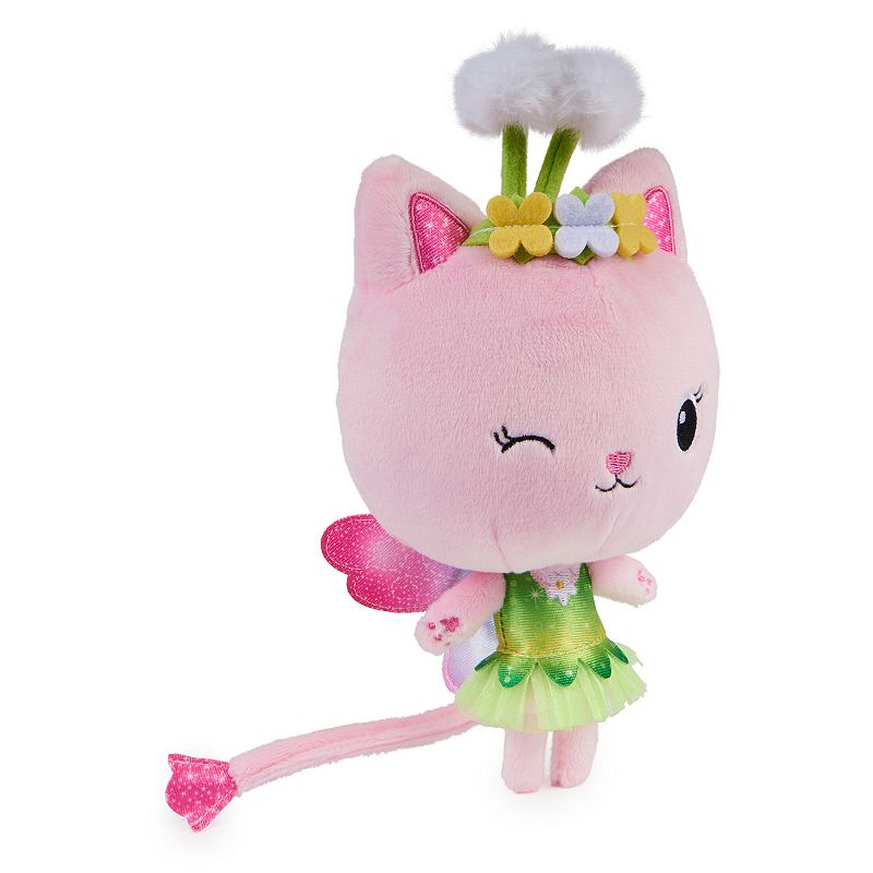 Spin Master Gabby's Dollhouse， 7-inch Kitty Fairy Purr-ific Plush Toy