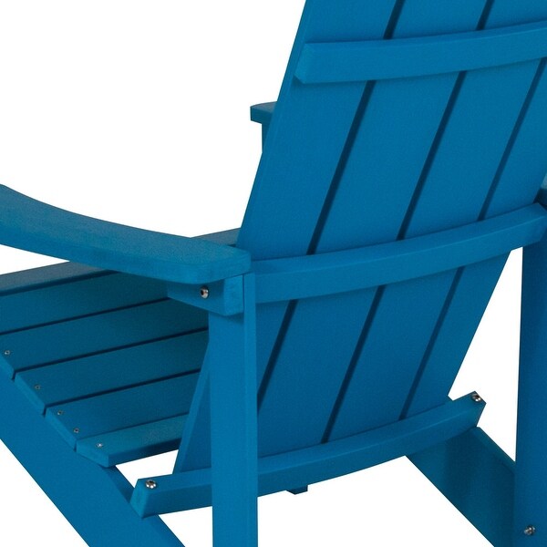 Outdoor AllWeather Poly Resin Wood Adirondack Chair