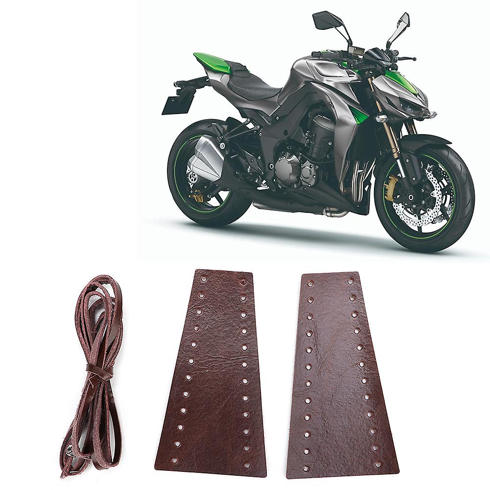 2pcs Motorcycle Lever Brake Clutch Cover Microfiber Leather 15-18mm/0.59-0.71inbrown