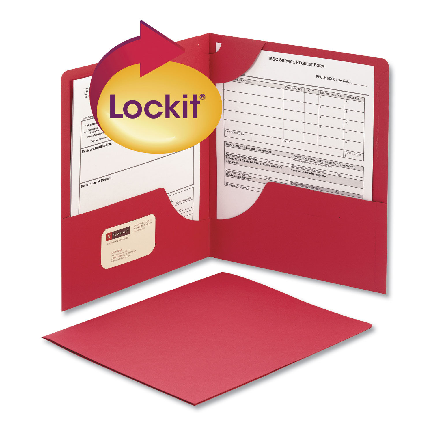 Lockit Two-Pocket Folder by Smeadandreg; SMD87980