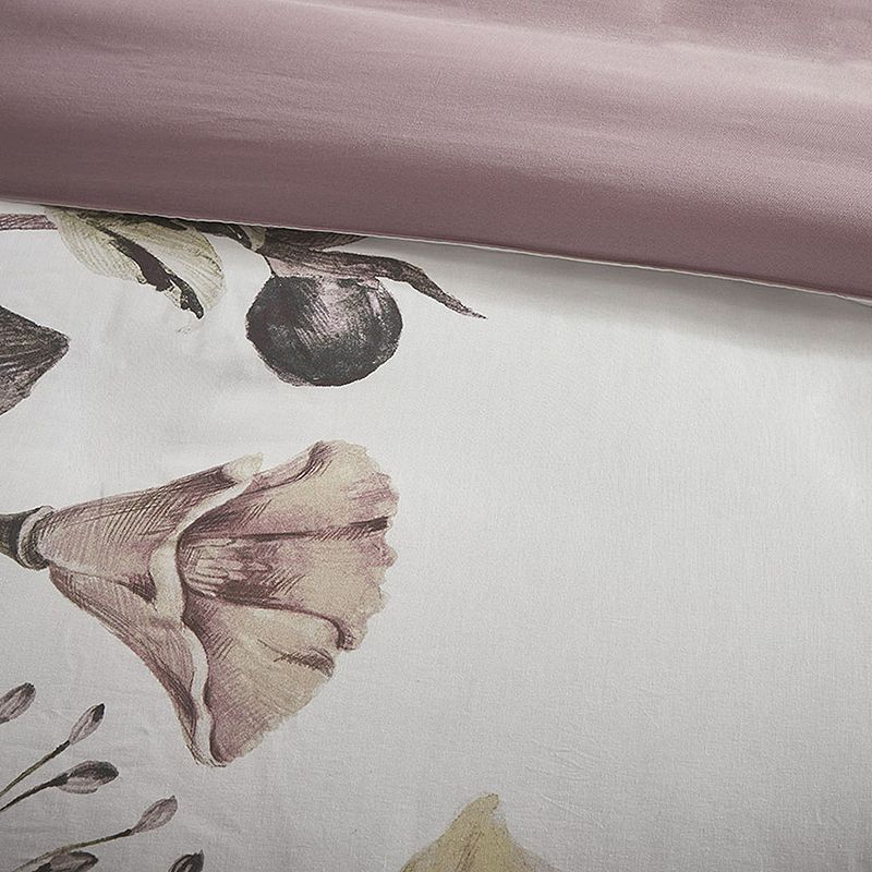 Madison Park Gisele 3-Piece Floral Cotton Printed Duvet Cover Set with Shams