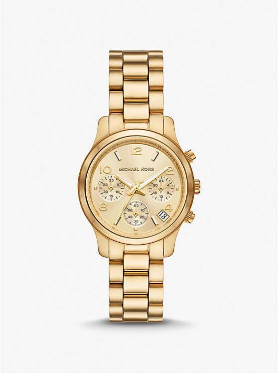 Mini Runway Gold-Tone Watch