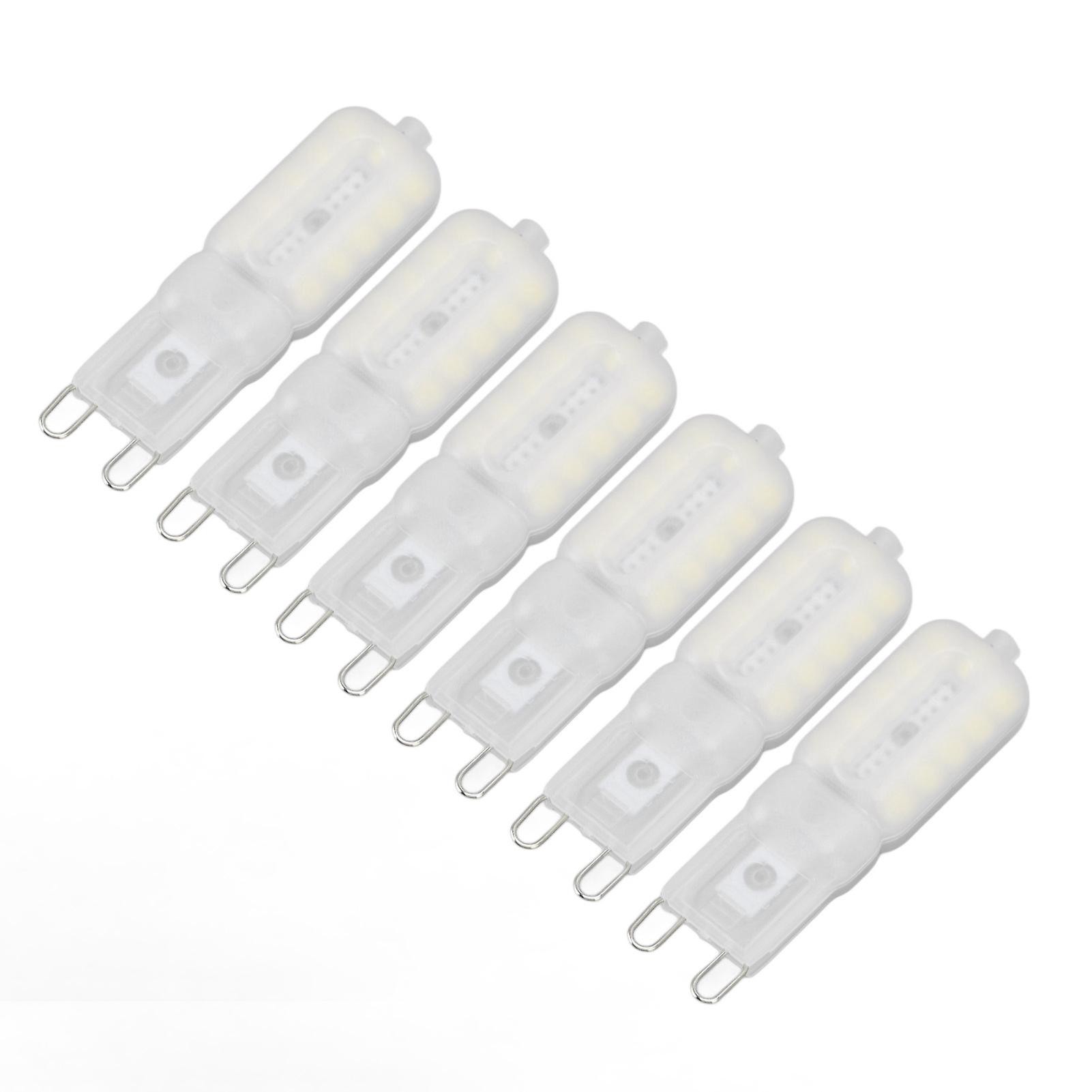 G9 Light Bulb Dimmable Eye Protection Energy Saving 5W 22 LED Small Bulbs for Ceiling Lamp Desk Lamp 6pcs White Light 110V