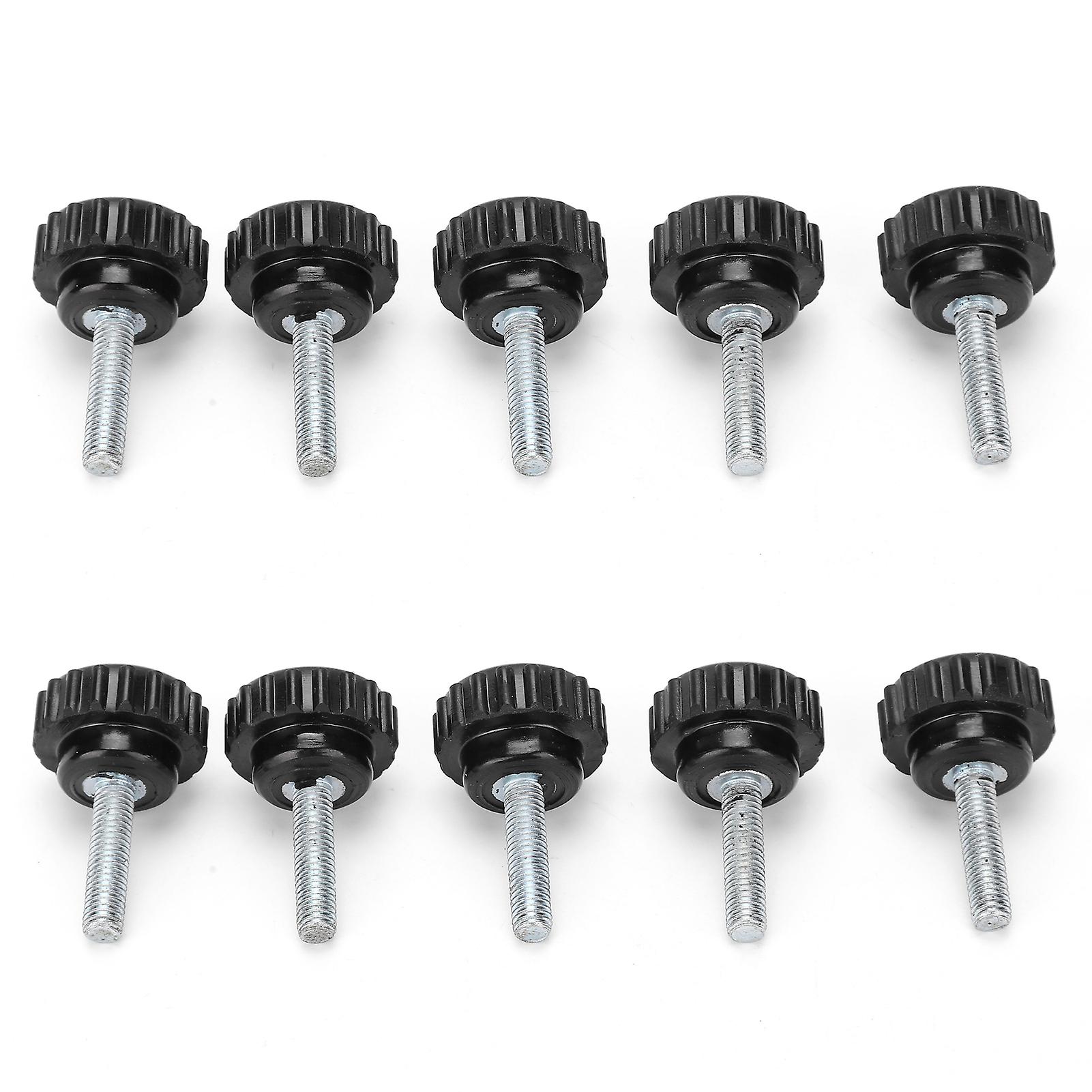 10pcs Clamping Knob Jig Bolt Lathe Hand Grip Twist Nut Straight Thread Locking Handle M5x20x20