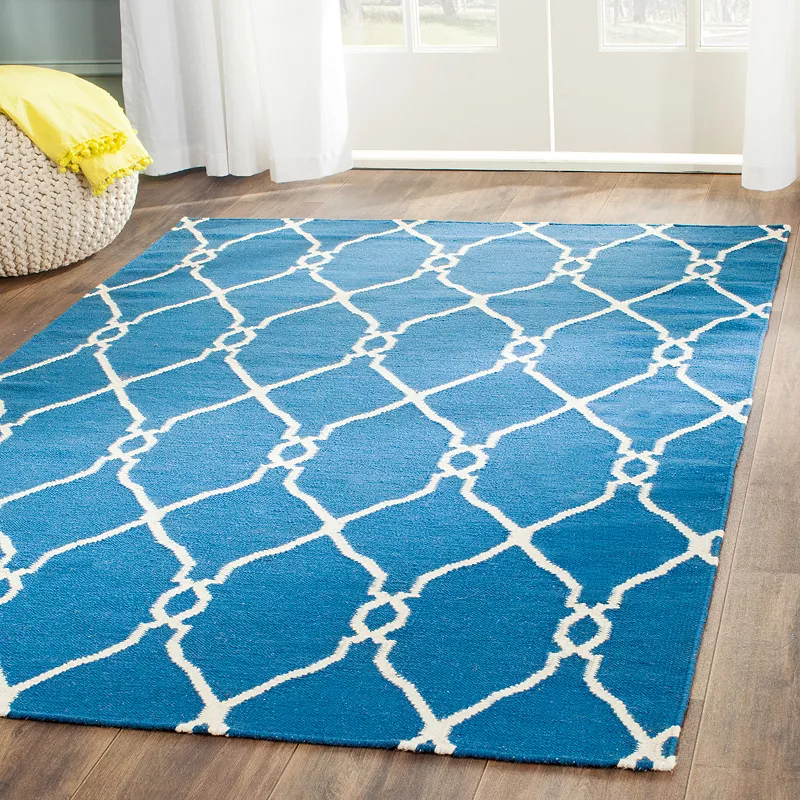 Safavieh Dhurries Interlaced Handwoven Flatweave Wool Rug