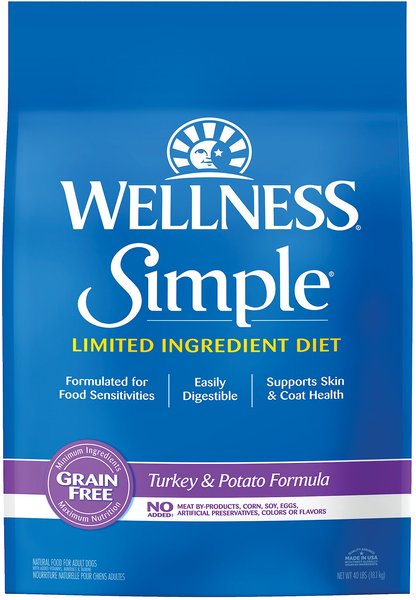 Wellness Simple Limited Ingredient Diet Grain-Free Turkey and Potato Formula Dry Dog Food