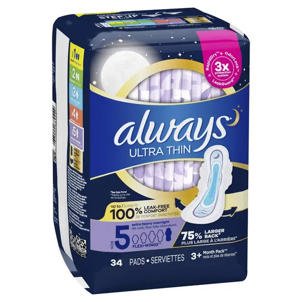 Always Ultra Extra Heavy Overnight Pads