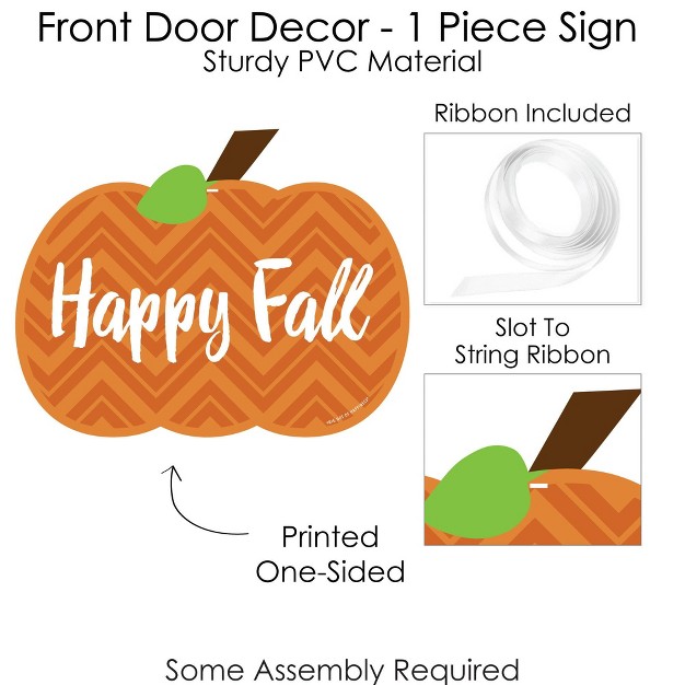 Big Dot Of Happiness Pumpkin Patch Hanging Porch Fall Halloween Or Thanksgiving Party Outdoor Decorations Front Door Decor 1 Piece Sign