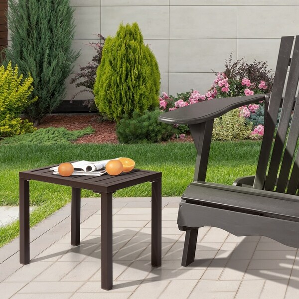 VredHom Outdoor Aluminum Patio Side Table