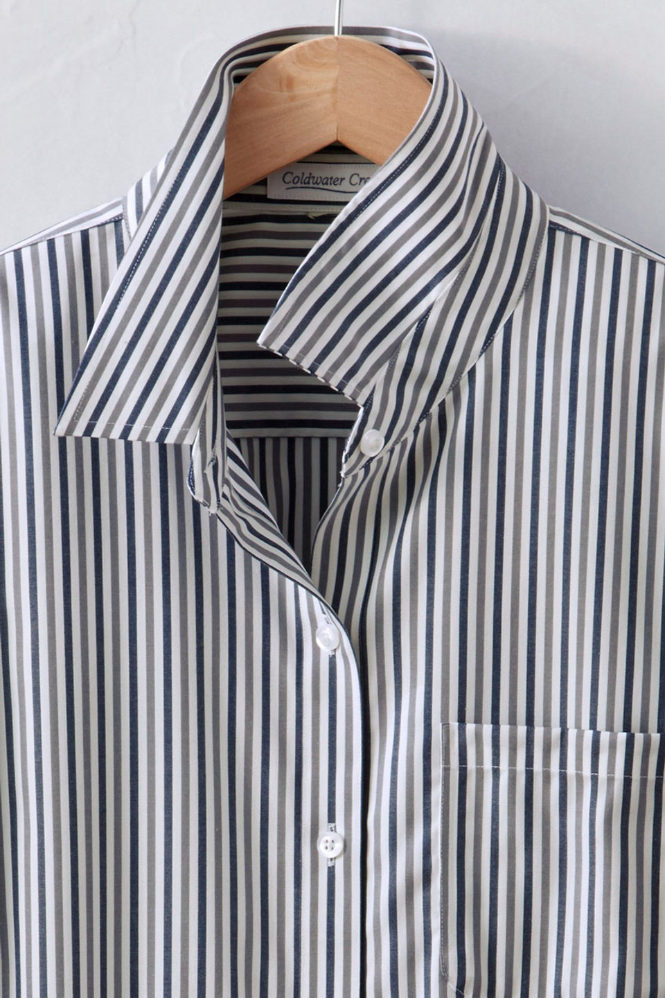 Dual Stripe Anytime No-Iron Tunic - Coldwater Creek