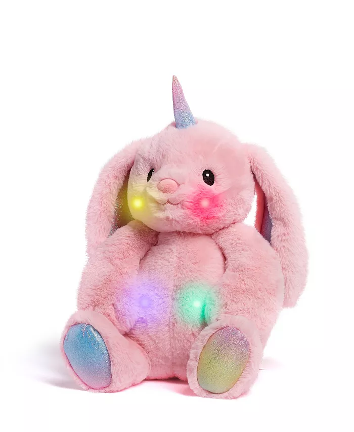 Geoffreys Toy Box GTB Bunnycorn Plush Stuffed Animal with LED Lights and Sound