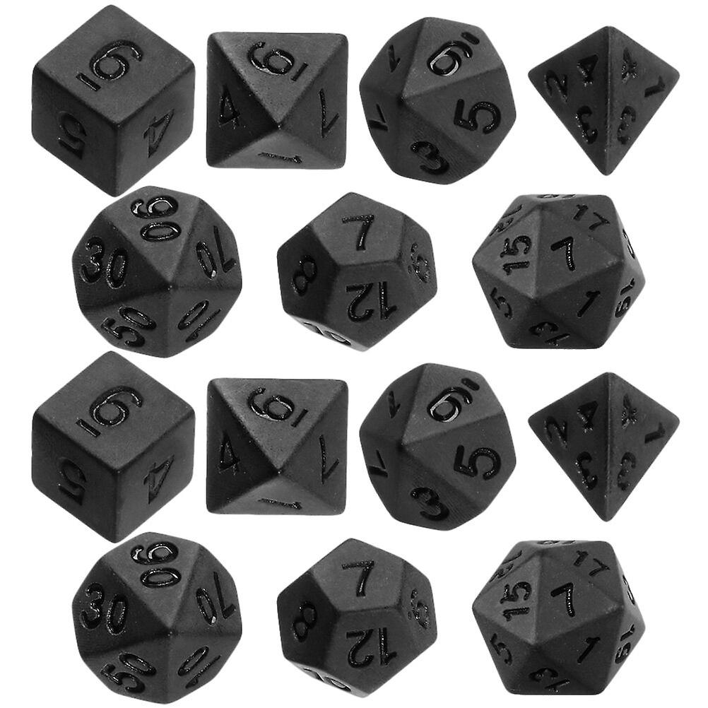 14pcs Polyhedral Dice Multi-sided Dice Table Game Dice Acrylic Dice Toys Party Favors